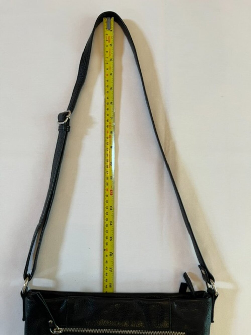 LUPO | Barcelona Black Pebbled High Quality Leather Crossbody Bag-EUC-Vintage - Picture 16 of 16